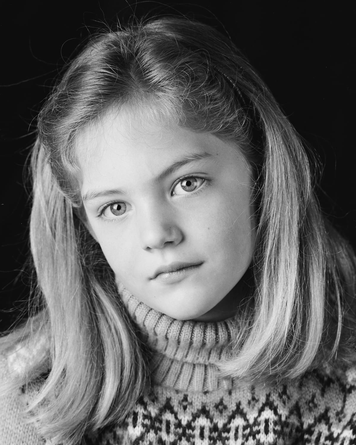 Black and White Studio tween portrait